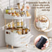 4-Tier Makeup Organizer Bathroom Countertop Storage White