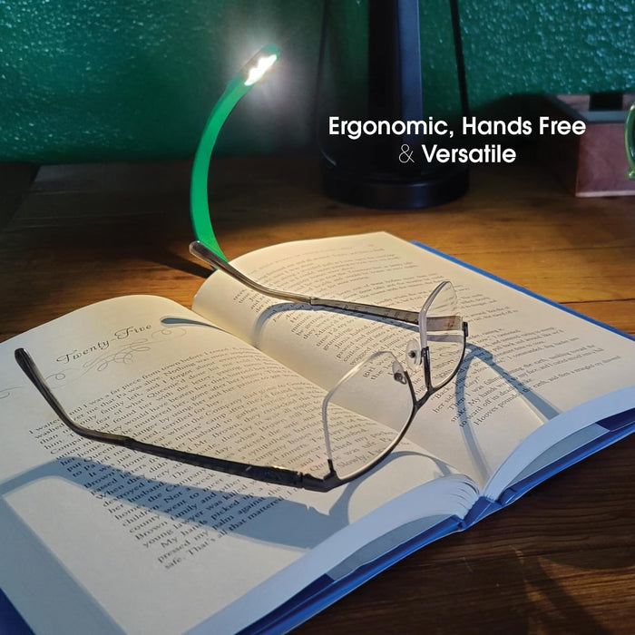 Original Recharge Clip On Rechargeable Reading Light (Green)
