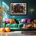Halloween Haunted House 1000 Piece Jigsaw Puzzle for Adults Spooky Ghosts & Pumpkins Gothic Mansion Challenging 1000-Piece Puzzle with Poster - Fun Adult Puzzle Game for Game Night (27"x20")