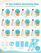 Reusable Piping Bags and Tips Set, 21-Piece Cake and Cupcake Decorating Kit