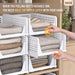 Closet Organizers and Storage, 5 Pack Stackable Closet Bins