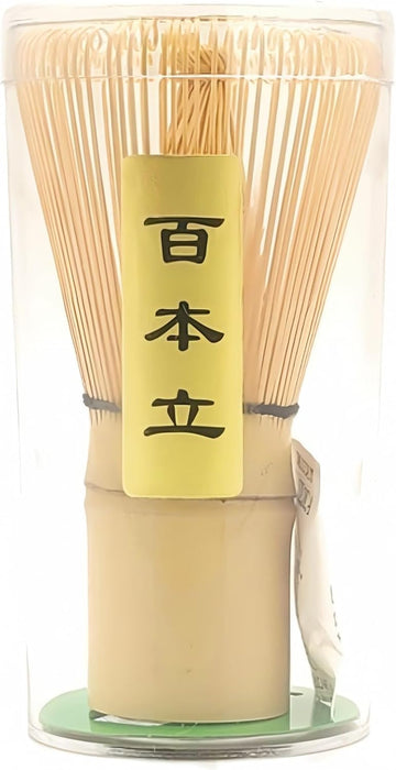 Matcha Whisk - Bamboo Whisk for Matcha Powder, Handcrafted Organic Traditional Japanese Chasen, 100-Prong Matcha Stirrer