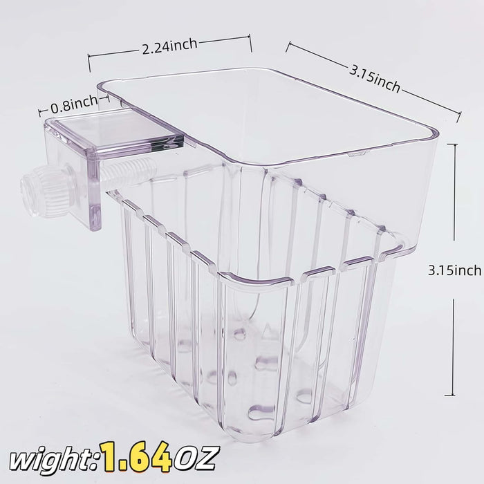 2 Pack Clear Aquarium Plant Holder Top Hanging Fish Tank Plant Holders