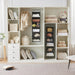 6 Tier Hanging Closet Organizer with 2 Sturdy Hooks, Grey