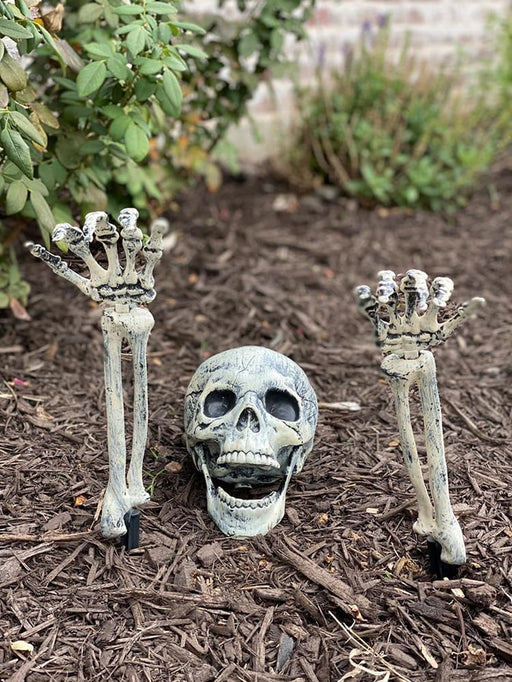 Realistic Skeleton Stakes Halloween Decorations for Lawn Stakes Garden Halloween Skeleton Decoration Outdoor