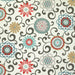 Bright Floral Indoor/Outdoor Throw Pillows, 2 Count, Lumbar - 11.5" x 18.5", Blue/Brown Pom Pom Play