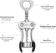 Wine Opener, Premium Wing Corkscrew Wine Bottle Opener, Silver