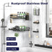 7-Pack Shower Caddy Adhesive,Stainless Steel Shower Organizer Shelf