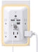 Surge Protector, 5 Outlet Extender with Night Light and 4 USB Ports