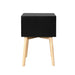 Mid-Century Two-Drawer Bedside Table