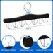 Belt Hanger for Closet, Holds Up to 42 Belts, Sturdy Wooden Belt Rack with 14 Hooks, Space-Saving Belt and Tie Organizer