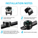 Aluminum Luminous Quartz Watch 22-25Mm Motorcycle Scooter Bicycle Handlebar Mount Clock Time Display Clock Moto Accessories