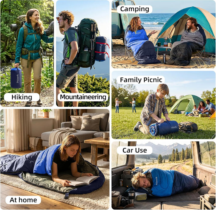 Camping Sleeping Bags for Adults Kids Teens,Backpacking Lightweight
