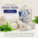 Wool Dryer Balls 6-Pack, Reusable Natural Fabric Softener