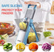 Safe Mandoline Slicer for Kitchen, Adjustable Potato Slicer Pro