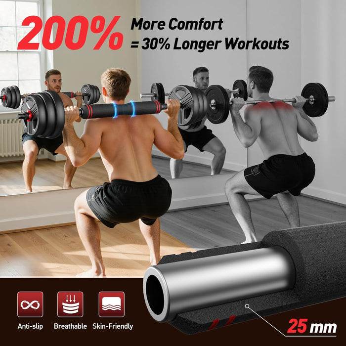 Adjustable dumbbell set,20/35/45/55/70/90lbs Free Weights set with upgraded nut, 5 in 1 Weight Set Used as Kettlebells, 