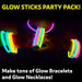 Glow Sticks Party Supplies 100pk - 8 Inch Glow in the Dark Light Up Sticks Party Favors, Glow Party Decorations, Neon Pa