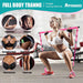 Pilates Bar Kit with Resistance Bands, Pilates Workout Equipment for Legs, Hip, Waist, Arm, Squats Exercise Equipment for Home Workouts, Adjustable 3-Section Pilates Bar Kit for Women & Men