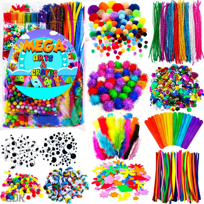 1170Pcs+ Arts and Crafts Supplies for Kids