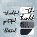 Thankful Grateful Blessed Letter Sign Metal Wall Decor, 3 Piece Black Letters Wall Art for Bathroom Bedroom Metal Words Wall Decor for Home Decor