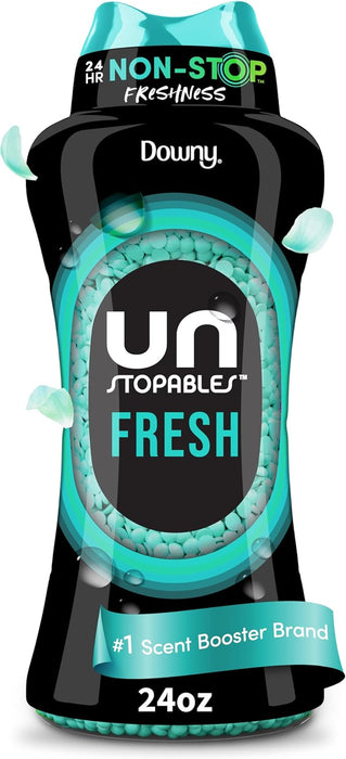 Unstopables in Wash Scent Booster Beads, Fresh Scent, 24 oz, White, Laundry Beads for Odor Protection, Scent Booster Bea