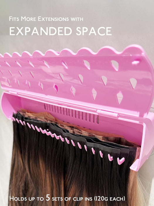 Hair Extension Holder for Styling and Storage
