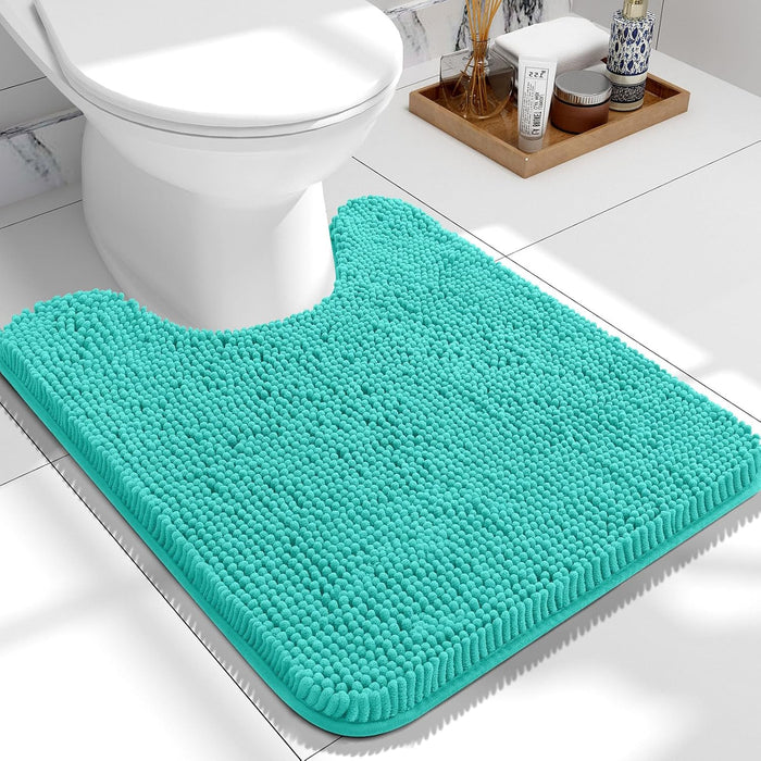 Bathroom Rugs 30X20, Extra Soft Absorbent Chenille Bath Rugs, Rubber Backing Quick Dry, Machine Washable Bath Mats for Bathroom Floor, Tub and Shower, Home Decor Accessories, Grey