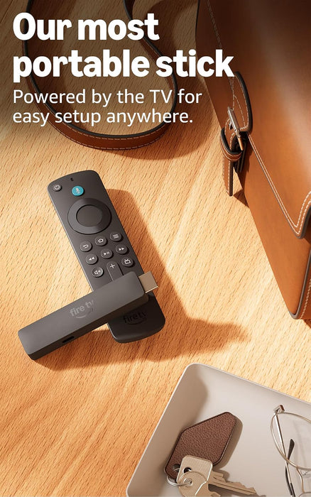 Fire TV Stick HD (newest model), free & live TV, Alexa Voice Remote, powered by the TV, effortless setup, find shows faster with Alexa+