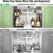 Under Sink Organizer - 2 Pack Multi-Purpose Pull-Out Storage Shelf