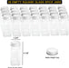 Spice Rack Organizer with 28 Spice Jars, 386 Spice Labels, Chalk Marker and Funnel Set for Cabinet, Countertop, Pantry, 