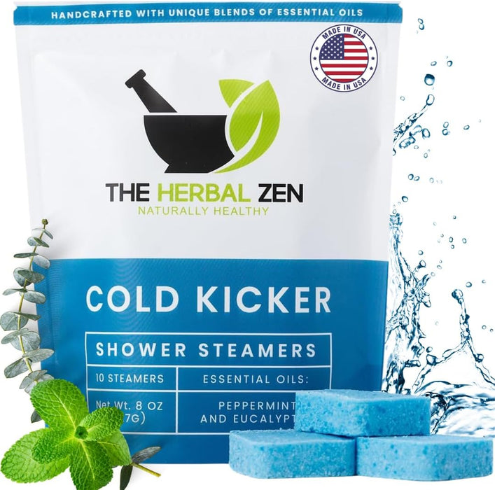Cold Kicker Shower Steamers Aromatherapy Relief - 10 Pack