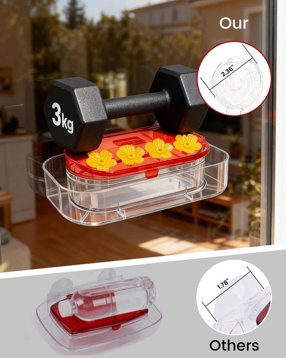 2 Pack Window Hummingbird Feeder