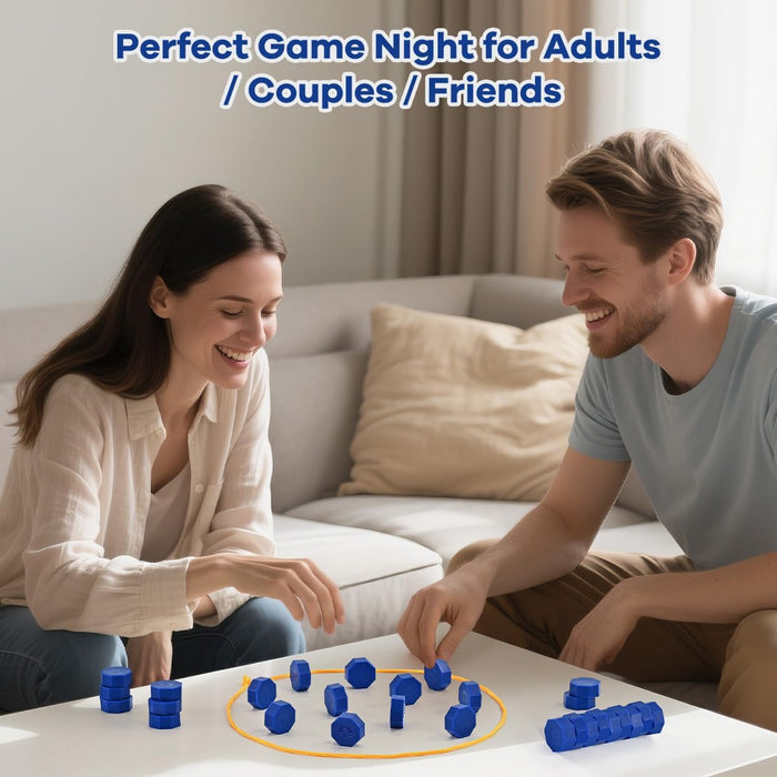 Magnetic Chess Game with Full-Size Stones, Magnet Game with String