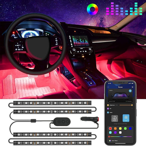 Car LED Lights, RGB Smart Car Interior Lights, App Control