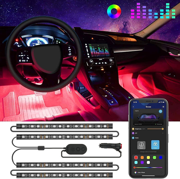 Car LED Lights, RGB Smart Car Interior Lights, App Control