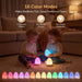 Egg Light for Nursery, Eye-Caring Touch Control Rechargeable Baby Night Light with 13 Color Modes, Dimmable Night Feedin