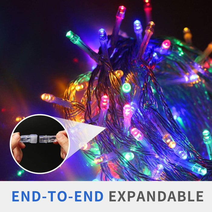 66Ft 200LED Multicolor Christmas Tree Lights String Light Indoor