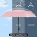 Windproof Automatic Travel Umbrella, Compact Folding UV Sun & Rain