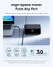 Nano Charging Station, 100W 7-in-1 Power Strip, Retractable Charger