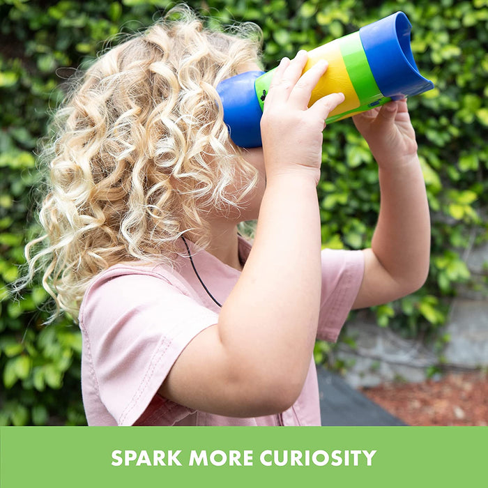 GeoSafari Kidnoculars - Toy Binoculars for Kids, Outdoor Toys for Kids Ages 4-8, Toddler Camping and Nature Toys, Lightw