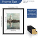 16x20 Picture Frame Set of 6, Wall Mounting Display, Black