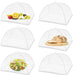 (6 Pack) Pop-Up Outside Picnic Mesh Food Covers Tent Umbrella for Outdoors and Camping Food Net Cover Keep Out Flies Mos