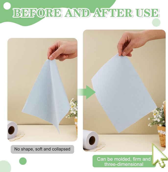 11.6"x30yd Medium Weight Fusible Interfacing for Sewing Iron on Interfacing