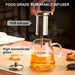 Glass Teapot Stovetop 18.6 OZ, Borosilicate Clear Tea Kettle with Removable 18/8 Stainless Steel Infuser, Teapot Bloomin