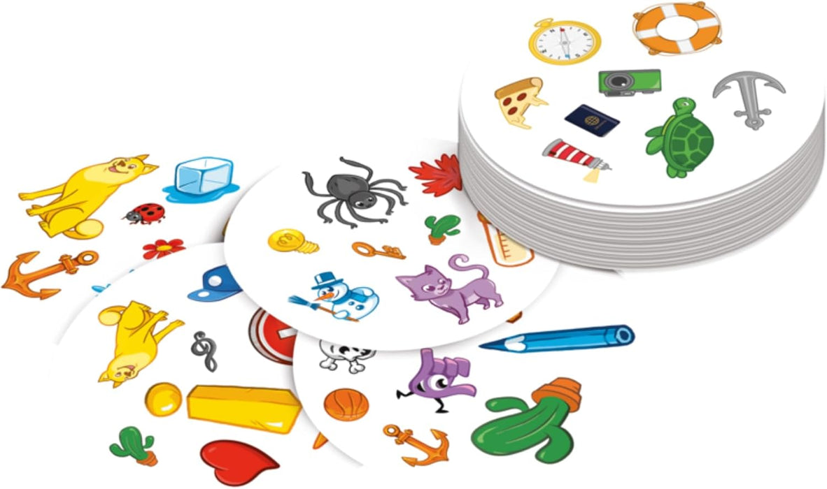 Spot It! Classic Card Game (2024 Refresh) - Pocket Eco Edition, 5-in-1 Visual Perception Game for Quick Reflexes and Family Fun, Ages 6+, 2-8 Players, 10 Minute Playtime