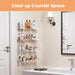 4 Pcs 15" Acrylic Shelves for Wall Storage and Organizer, Clear