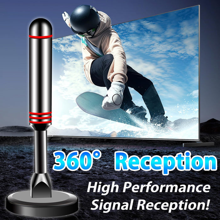 Digital TV Antenna for Smart TV Indoor, HDTV Antenna with Magnetic Base