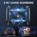 Rechargeable Hand Warmers 2 Pack, 2-in-1 Magnetic Electric Hand Warmers, 24H Long Lasting Heat, Portable Pocket Warmers 