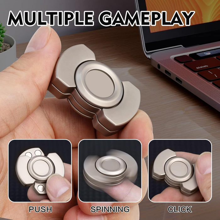 3-in-1 Fidget Toys Adults Kid: Spinner, Slider & Clicker