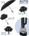 Inverted Umbrella with Carabiner Handle, Windproof UV Sun & Rain